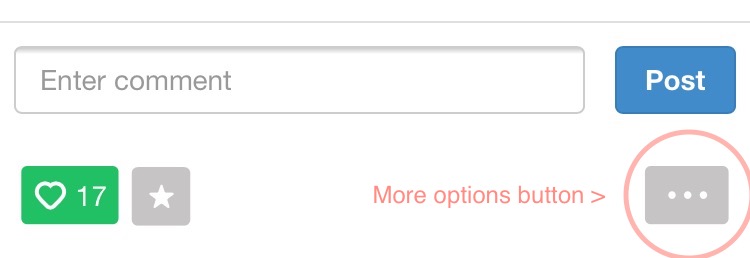 more options button